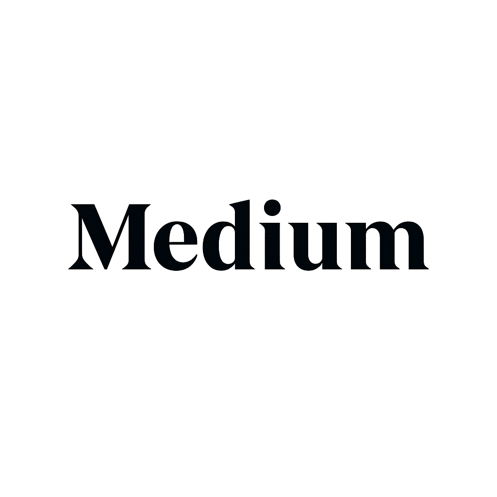 Black 'Medium' logo on a white background